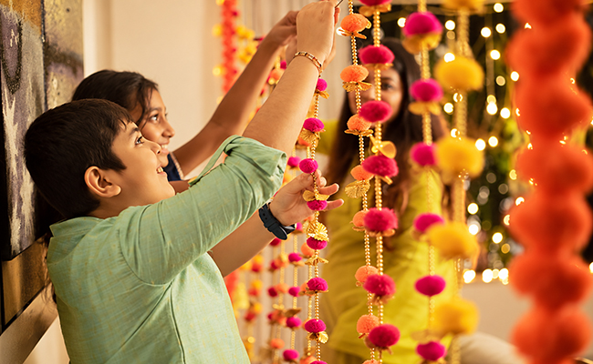 flower decoartion idea for diwali