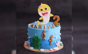 Baby Shark Birthday cake