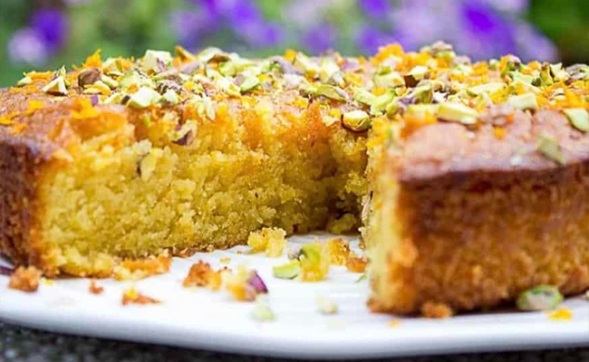 Saffron Badam Pista Cake | Cakes in Hyderabad