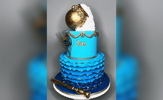 Krishna Silhouette Cake