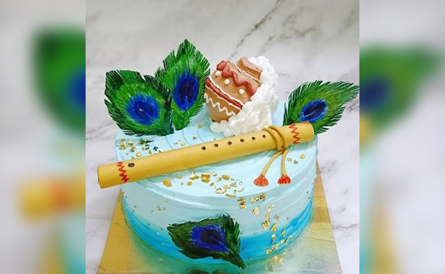 Giant Flute Krishna Cake