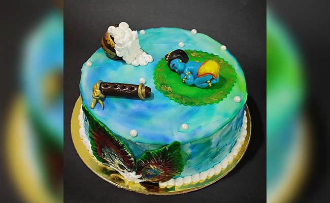 Krishna Birth Midnight Cake