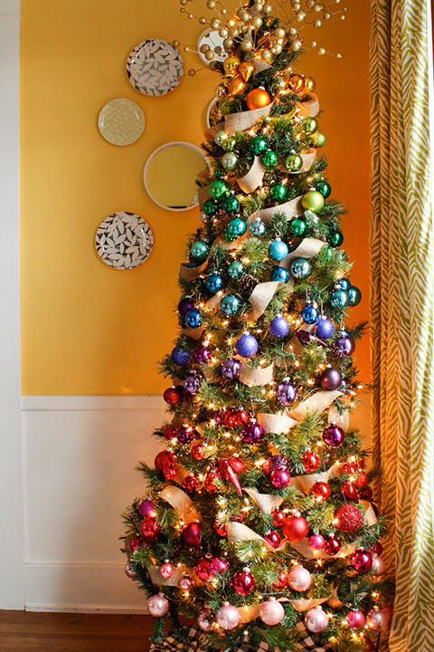  A Christmas tree consist of 7 colors of Rainbow i.e VIBGYOR