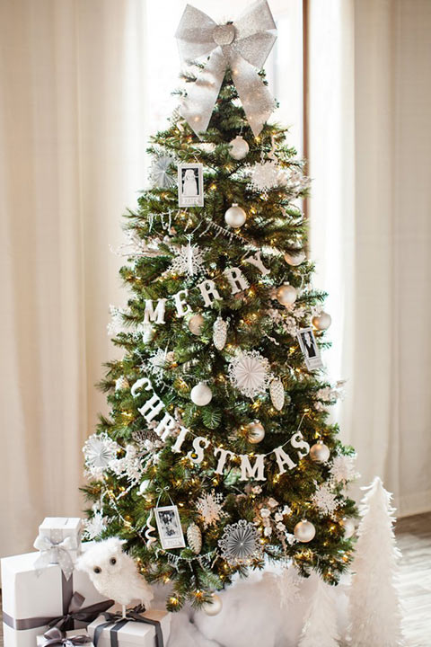 A Christmas tree of tinsel, lights and love