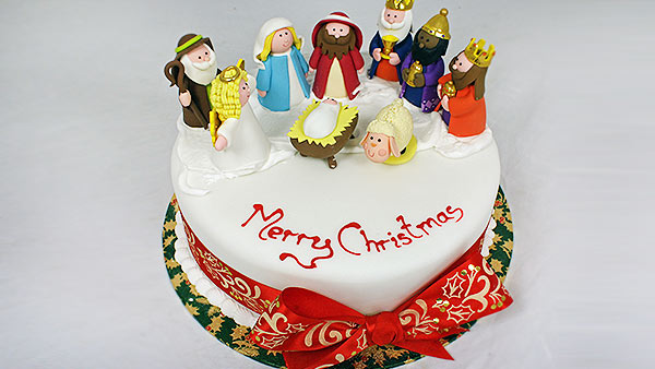 Christmas Celebration With Cake