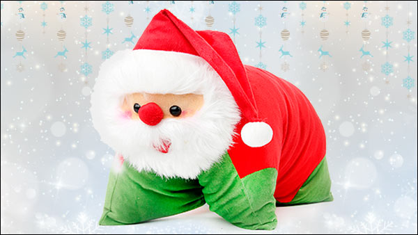 A Soft-toy Santa Pillow