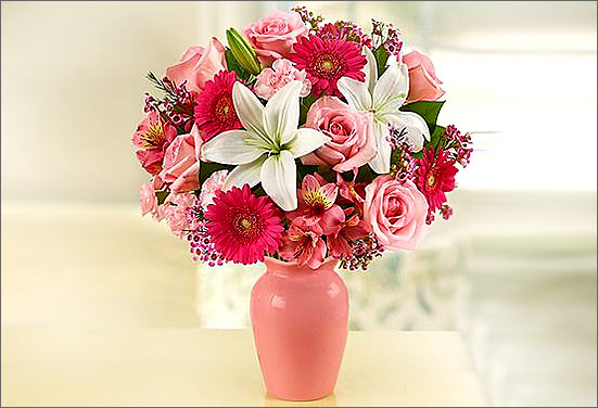 Different flower types in a vase - each flower require distinct care Different flower types in a vase - each flower require distinct care