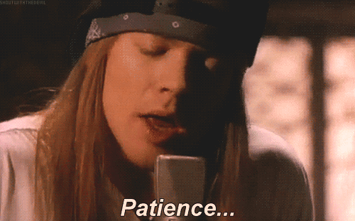 Patience - A Key attribution of one on the first or any date Patience - A Key attribution of one on the first or any date
