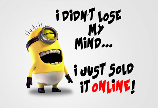 Minion representing a hysterical friend and its uncontrolled emotions Minion representing a hysterical friend and its uncontrolled emotions