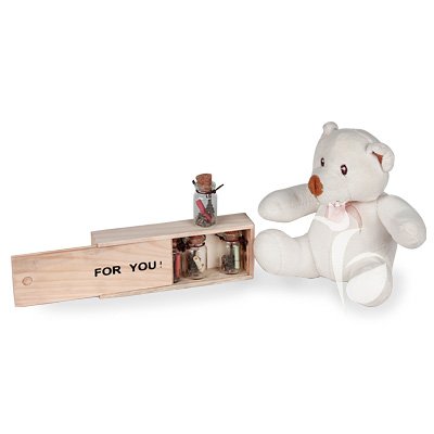 Letter-Scroll Box as a LDR Valentine Gift that includes a set of glass bottles with love scrolls Letter-Scroll Box as a LDR Valentine Gift that includes a set of glass bottles with love scrolls