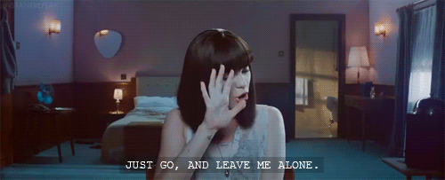 A girl after getting hurt saying A girl after getting hurt saying