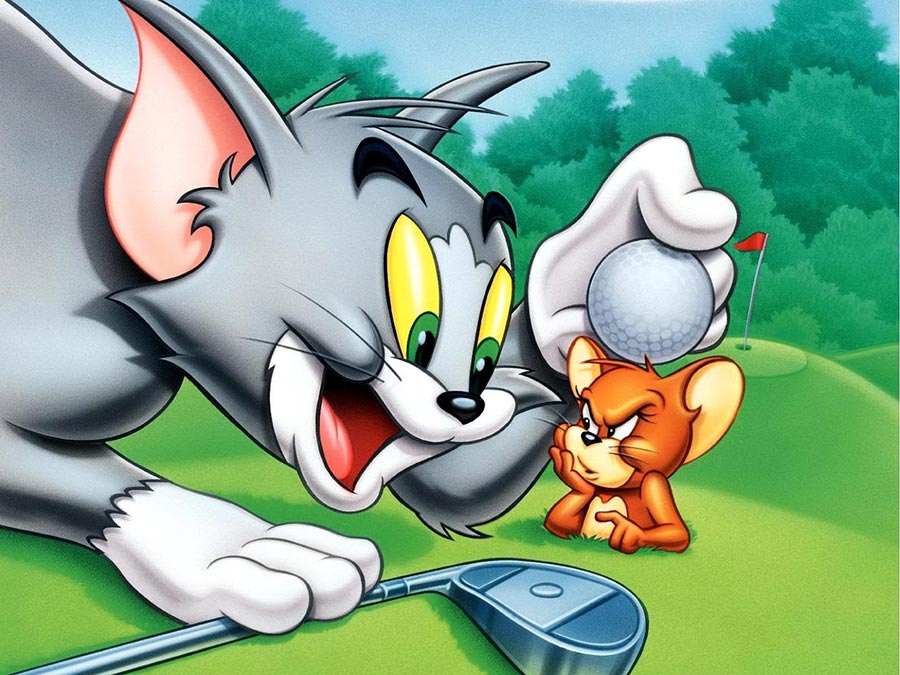 Tom and Jerry - Playing Golf and showing signs of they can't live together