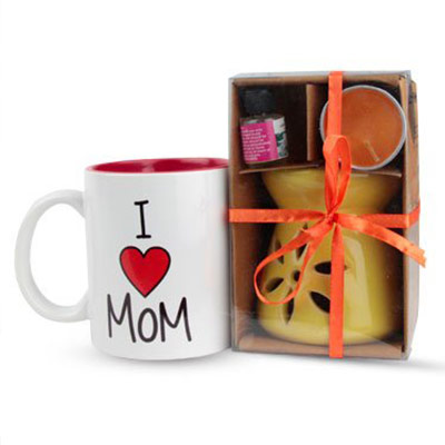 Fragrant Love - A Combo of Aromatic Diffuser & Coffee Mug as Mother's Day Gift