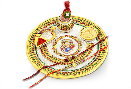 Designer Rakshabandhan thali Designer Rakshabandhan thali