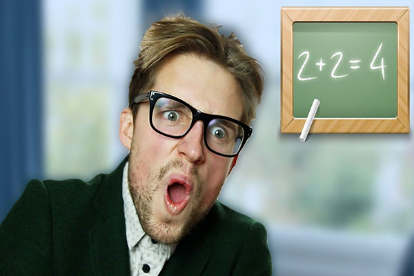 A funny teacher trying to joke for one more time A funny teacher trying to joke for one more time