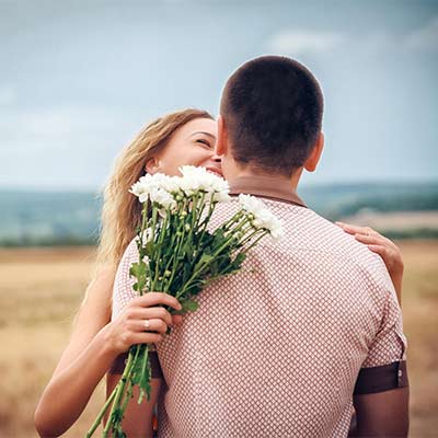 Best is to say Happy Women's Day with fresh flowers